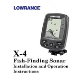 Lowrance X-4 Fish Finder manual cover