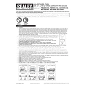 Sealey AS5000.V2 Axle Stand manual cover