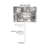 Brandt BFC639XEG Refrigerator manual cover