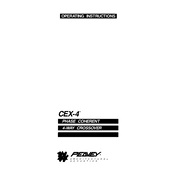 Peavey CEX-4 Crossover manual cover