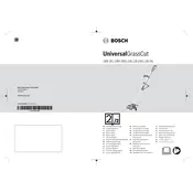 Bosch UniversalGrassCut 18 Trimmer manual cover