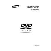 Samsung DVD-HD870 DVD Player manual cover