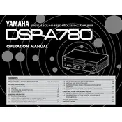 Yamaha DSP-A780 Amplifier manual cover