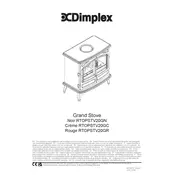 Dimplex Grand Creme RTOPSTV20GC Electric Stove manual cover