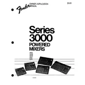 Fender 3206 Audio Mixer manual cover