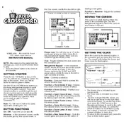 Radica Mattel TV Trivia Crossword I8066 Toy manual cover