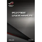 ASUS PG279QE Monitor manual cover