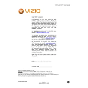 Vizio L42 HDTV TV manual cover