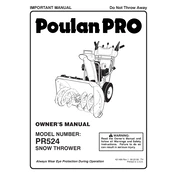 Poulan Pro PR524 Snow Blower