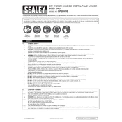 Sealey CP20VOS Sander manual cover