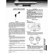 Shure 588SB Microphone manual cover