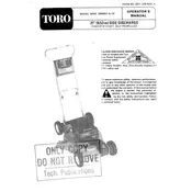 Toro 21-inch SD 16320 Mower manual cover