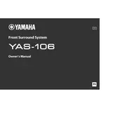 Yamaha YAS-106 Soundbar manual cover