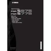 Yamaha PSR-S775 Keyboard