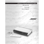 Bose Lifestyle 18 DVD manual cover