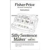 Fisher Price Mattel Silly Sentence Maker 77691 Toy manual cover