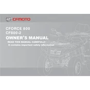 CFMOTO CFORCE 800 CF800-2 2015 ATV manual cover