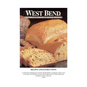 West Bend L4854 41080 Breadmaker manual cover