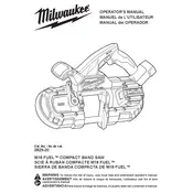 Milwaukee M18 Fuel 2829-20 Saw manual cover