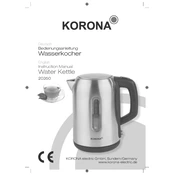 Korona 20350 Kettle manual cover