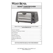 West Bend L5704 74206CF Toaster manual cover