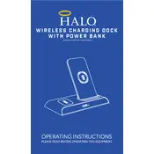 Halo Wireless Charging Dock With Powerbank Charger manual cover