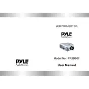 Pyle PRJD907 Projector manual cover