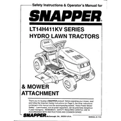 Snapper LT14H411KV Series LT14H411KV Tractor manual cover