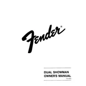 Fender Dual Showman 21-6100 Amplifier manual cover