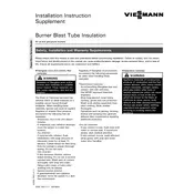 Viessmann Vitorond 200 VD2 Burner Blast Tube Insulation Accessory manual cover