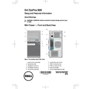 Dell OptiPlex 9020 Desktop manual cover