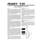 Peavey T-25 Guitar manual cover