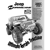 Power Wheels Mattel Jeep Hurricane Ultimate Terrain Traction K7112 Toy manual cover