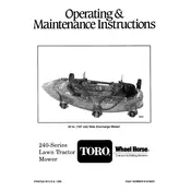 Toro Wheel Horse 42-inch 05-42SS01 Mower manual cover