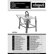 Scheppach HS120o 3901302915 Saw manual cover