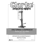 Clarke 7630030 SSC1000G Strut Spring Compressor manual cover