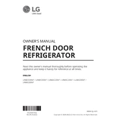 LG LLMXS3006S Refrigerator manual cover