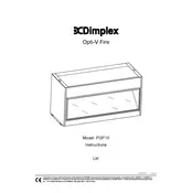 Dimplex Opti-V Fire PGF10 Electric Fire manual cover