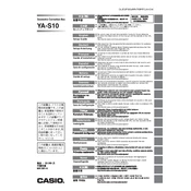 Casio YA-S10 Correction Box manual cover