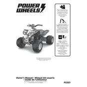 Power Wheels Mattel Kawasaki PAW Patrol FCD21 Toy manual cover