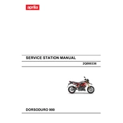 Aprilia DORSODURO 900 2017 Motorcycle manual cover