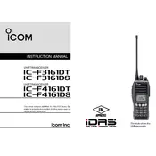 Icom IC-F3161DS Transceiver manual cover