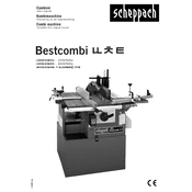 Scheppach Bestcombi 3.0 1902401901 Combination Machine manual cover