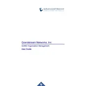 Grandstream GDMS Organization Management Application manual cover