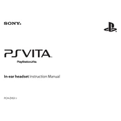 Sony PlayStation Vita PSVITA PCH-ZHS1 E manual cover