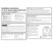 GE JKD3000 JKD3000DNWW Oven