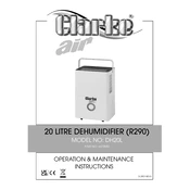 Clarke 6470683 DH20L 20 Litre Dehumidifier R290 manual cover