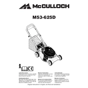 McCulloch M53-625D manual cover