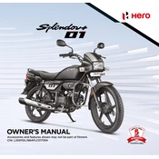Hero Splendor Plus 01 Edition 2023 Motorcycle manual cover