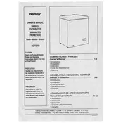 Danby DCF401W Freezer manual cover